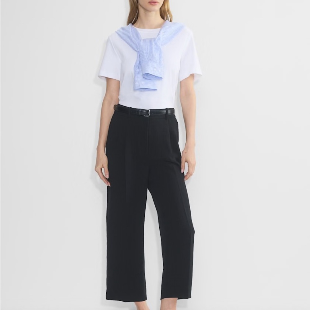 Aritzia The Effortless Pant Cropped - Black